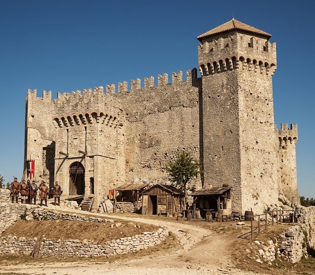 Ricostruzione del Castello Colonna nel XIII secolo